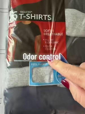 Great deal on this huge pack of Hanes t-shirts with odor control! #tshirts #menstshirt #mensclothing 