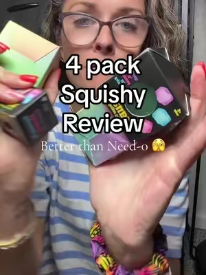Ranking  1. Mini cube 2. Neon ball 3. Glitter ball  4. Cube  #sugarsquishy #squishyasmr #squishytoy #fidgettoy 
