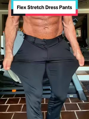 This 2-pack of Flex Stretch Dress Pants gives you a clean, polished look without the stiff, restrictive feel of traditional dress pants. Easy to wear for work, date nights, weddings, business casual outfits, or any occasion that calls for something nicer than jeans. #dresspants #menspants #stretchpants #mensstyle #mensfashion 