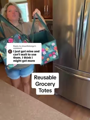 Replying to @elsavillalonga no more groceries rolling around in the back of your car #grocerytotes #reusablebags #totes #baglover #TikTokshopbacktoschool 