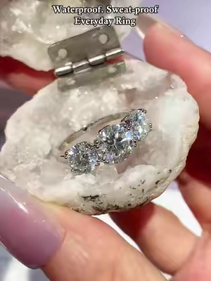 Waterproof. Sweat-proof Everyday Ring #moissanite #jewelry #ring #backtoschoolshopping #gift 