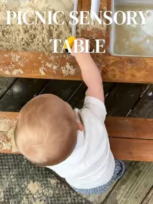 the best addition to our back deck!! 🫧🚚 even when it gets cooler i love how he can still eat his meals out here and play with non water bins! #sensorytable #toddlerplay #toddlertable #screenfreeplay @JOYMOR BRAVO 