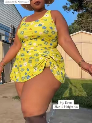 Replying to @Kbattog1966!  Yes ! But the curves are still accented ✨ #vondunkthat #tankini#twopieceswimsuit #tummycontrol #tiktokshopsummersale 