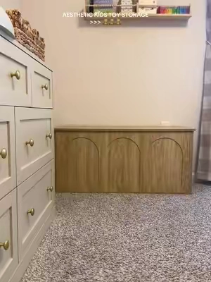 Love that it’s cute & functional 🤎🧸 #ToyStorage #StorageChest #HomeDecor #Toddler #BabyToys 