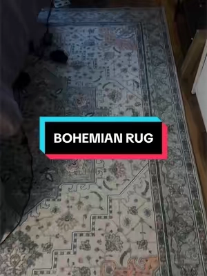 now its elevatedd😍 #fyp #bohemianstyle #rug #washablerug 