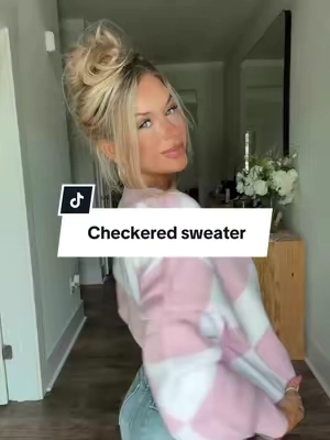 Okay it’s official. I’m ready for Sweater weather!! this checkered sweater was a staple piece last Fall. I might have every color☺️🍂 @@Mntaor##sweaterweather##checkeredsweater##falloutfits##ootdinspo##falloutfitinspo