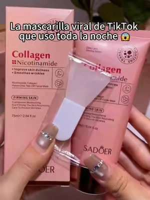 Una mascarilla nocturna que no se mueve mientras duermes 🌙 #PielDeCristal #MascarillaDeColageno #SkincareTok #SkincareCoreano #TikTokshopbacktoschool 