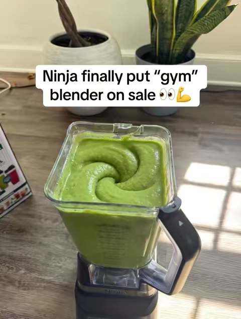 Waited so long for this one #gym #smoothie #ninja #ninjablender #protein 