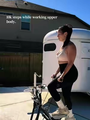 Today is such a great morning for an outdoor workout and decided to use my Overself stepper that also includes the twist board. #TikTokshopbacktoschool #dealsforyoudays #Fitness #beforeandafter #stepper 