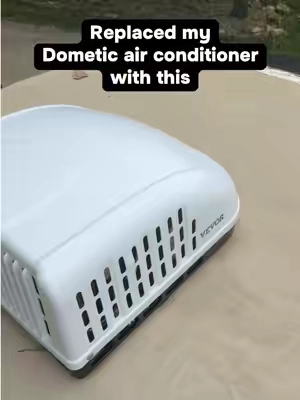 I replaced the AC on our RV for about half of what I expected to spend.  #rvlife #rvliving #tiktokshopcreatorpicks #backtoschool #TikTokshopbacktoschool  Our old Dometic finally needed replaced, and instead of spending that kind of money again, we went with a much more affordable rooftop RV AC. It fit our setup, gets the camper cold, and cost us about half as much. This is absolutely worth looking at before you automatically replace yours with the same expensive brand.