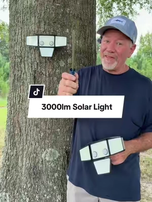 Solar Motion Sensor Outdoor Lights-4 Heads 3000LM, IP65Waterproof, 270°Wide Angle Lighting Security Light #solarlight #outdoorlighting #motionsensorlights #tiktokshopcreatorpicks #TikTokshopbacktoschool @Tuffenough   