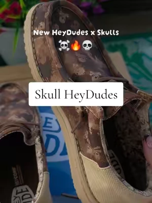 🔥Limited Halloween Drop☠️ New Men's HeyDude Distressed Skulls ☠️ @HeyDude #heydude #skulls #halloween #camo #TikTokshopbacktoschool 