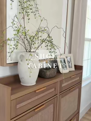 Every home needs this shoe cabinet ✨🤌🏼 So beautiful & keeps your entryway organized.  #entrywaydecor #shoecabinet #homeshoeorganization #fallhome #falldealsforyou 