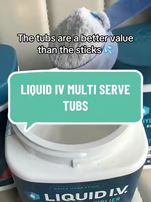 These multi serve tubs are a such a great deal right now 🚨 @Liquid I.V. #electrolytes #hydration 