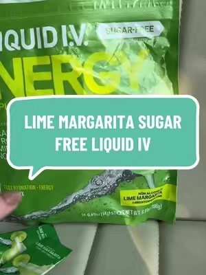 Lime margarita is non-alcoholic and sugar free! It has caffeine, electrolytes & vitamins ☀️💦 @Liquid I.V. #electrolytes #hydration 