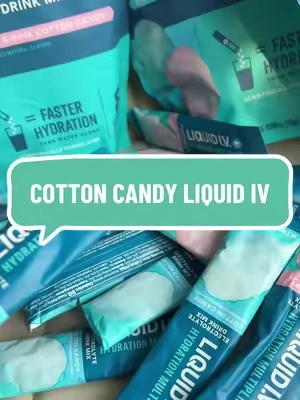This cotton candy liquid iv is so popular always sells out fast @Liquid I.V. #electrolytes #hydration 
