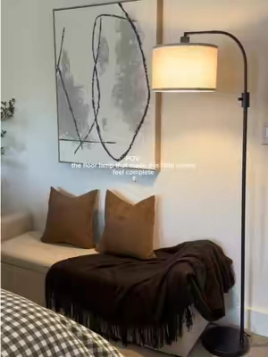 The easiest way to turn an empty corner into a cozy little space 🤎✨ This dimmable floor lamp made all the difference. #FloorLamp #TikTokshopbacktoschool #CozyHome #CozyCorner #HomeDecor 