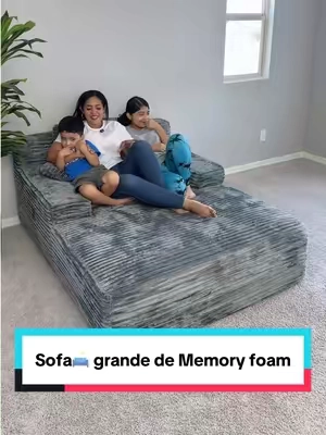 Respuesta a @araceli Lech Sofa🛋️ grande de Memory foam #bonelesscouch #sofamemoryfoam #decoracionhogar #blackfriday #tiktokshopcreatorpicks @Kerilyn 