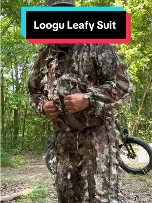 LOOGU Unisex 3D Leafy Ghillie Hunting Suit, Mesh Polyester Breathable Tactical Gear, Elastic Waist Free Size, Camouflage Accessories Survival Kit for Father's Day Outdoor Use @LOOGU OUTDOORS #ghilliesuit #stealth #deerhunting #deerseason #hunting 