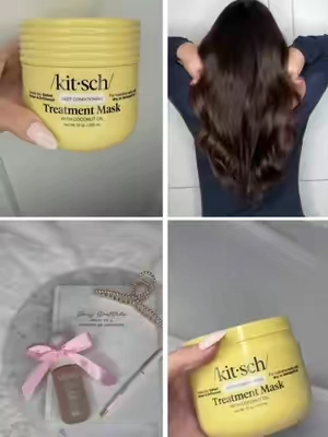 A little extra love for my hair.  What's always part of your Sunday routine? 🤍 #kitsch #sundayreset #healthyhair #haircare