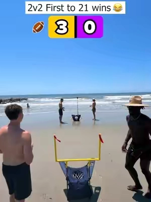 The most competitive game on the beach 😂