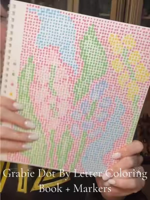 I got the botanic one! 🌹🌸💐🌺🌷🌻🌼@Grabie #grabie #dotbyletter #mindfulcoloring #dotcoloring #backtoschool 