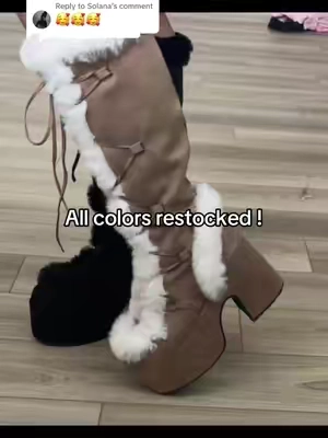 Replying to @Solana The time for winter boots is now #widecalfboots #boots #platformshoes #tiktokshopcreatorpicks 