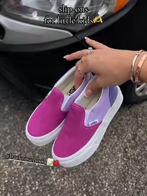 @vans little kids slip on shoes #TikTokshopbacktoschool #kidshoes 