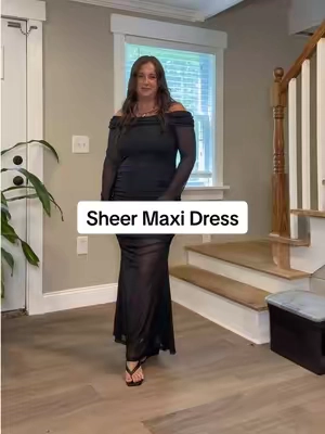 Sheer Maxi Dress #meshdress #maxidress #offtheshoulderdress 