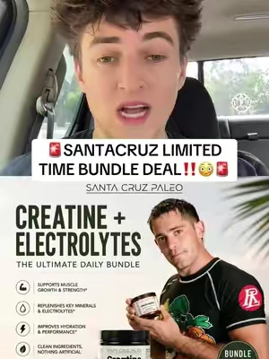 @Santa Cruz Paleo CREATINE&ELECTROLYTE BUNDLE‼️😳🚨 @SantaCruzPaleo #tiktokshopbacktoschoolsale #tiktokshopcreatorpicks #TikTokshopbacktoschool #santacruzpaleoelectrolytes #santacruzmedicinals 