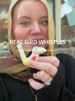 these are so nostalgic and the birds will actually sing back! #birdwhistle#birds#birdwatching#whistle#nostalgia 