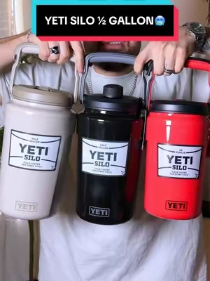 This Taupe color is about to GO. 🥶🏜️ YETI just dropped the NEW Silo Half Gallon with a built-in Straw Lid and it might be one of their cleanest drops yet. Huge half-gallon capacity, premium YETI quality + that insanely clean sand-toned Taupe finish 🧊🔥 Perfect for work, gym days, outdoors or everyday hydration. FREE shipping too 📦⚡@YETI #yeti #yetisilojug #waterjug #insulatedwaterbottle #TikTokShopFinds 