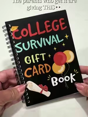 The cutest way to send them off to college with a little surprise for just about everything 🥹🎓 Fill each page with gift cards or cash for coffee runs, new clothes, food, and all those little things they’ll need along the way. Such a fun graduation or college send-off gift! 💳💵 #CollegeMoveIn #CollegeGiftIdeas #CollegeMom #FreshmanYear #CollegeSendOff