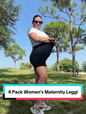 Estos leggings de maternidad son de esos básicos que vas a querer usar todos los días 🤰✨ Vienen en paquete de 4, con cintura alta que cubre cómodamente la barriguita y un diseño suave y elástico perfecto para acompañarte durante el embarazo. #MaternityLeggings #PregnancyStyle #MaternityFashion #MomToBe #sohochic 
