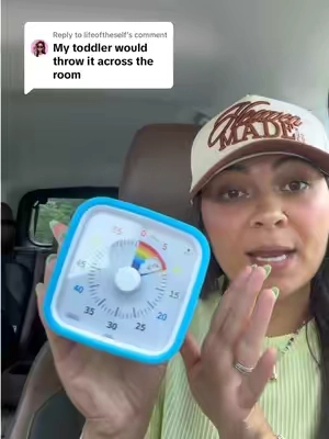 Replying to @lifeoftheself put it where they can’t reach it but can still see it!  #toddlermusthaves #toddlertimer #toddlertime #timer #toddlertantrums 