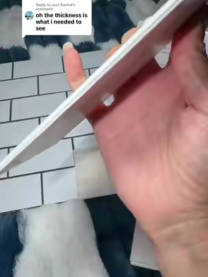 Replying to @Just Rachel got you @STICKGOO #peelandsticktile #renterfriendlymakeover #backsplashideas #diykitchen #kitchenremodel 