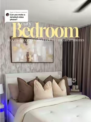 Replying to @Mouna Finally sharing all the details on this room makeover 🤍 from the measurements to the curtains and everything in between. I still can’t get over how cozy it turned out. 🥹✨ I tagged as much as I could in the orange cart if you want to check anything out! #bedroommakeover #bedroomdecor #roomdecor #furniture #foruyou 