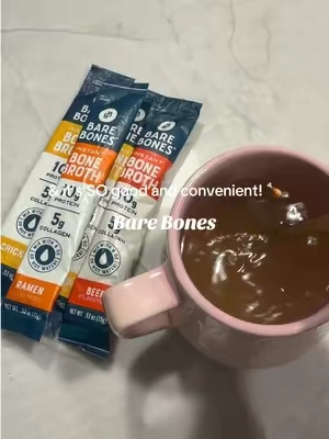 I always have some of these in my bag! So much easier than buying & usually in my case, wasting cartons! 😭🤎 #barebones #bonebroth #healthy #protein #fasting 