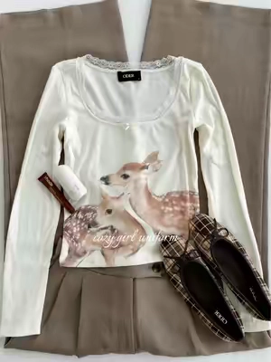 #deerprint #falloutfit #cozyoutfit #cleangirlaesthetic 