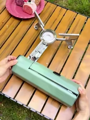 🔥 Transformers‑style portable gas stove, tough aluminum‑alloy build #CampingStove #OutdoorGear #fyp #TikTokShop#fouyou 