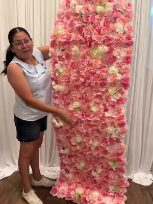 Pared de flores #flower #flores #partydecor #TikTokshopbacktoschool #backtoschool 