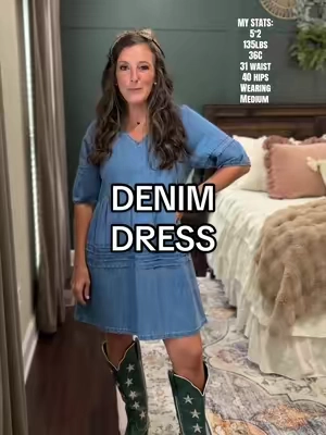 #denimdress #fashion #outfit #fallfashion 