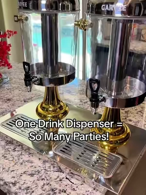 One beautiful drink dispenser that you can use for practically every celebration! This Garvee 2.2 gallon stainless steel beverage dispenser is perfect for lemonade, iced tea, juice, and other cold drinks. The elegant stainless steel design, ice core, stand, spigot, and drip tray make serving drinks easy while keeping your party setup looking beautiful. Use it for a wedding, gender reveal, birthday party, baby shower, holiday gathering, BBQ, or any event where you’re entertaining guests. If you host parties or love having people over, this is such a useful entertaining essential! #DrinkDispenser #PartyDecor #HomeEntertaining #TikTokShop #TikTokshopbacktoschool 