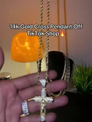#14kgold #gold #crosspendant #goldchain #goldjewelry 