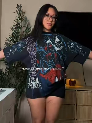 Wearing a size XL! (: #graphictshirt #pumpcover #gymoutfit #culturekings #spidermanshirt 