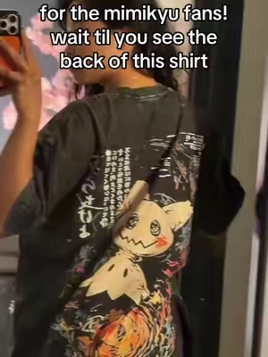 And it’s 100% cotton! For my mimikyu pokemon fans, this shirt is so freaking cool! #mimikyu #mimikyupokemon #pokemonshirt #pokemonfans #pokemonoutfit 