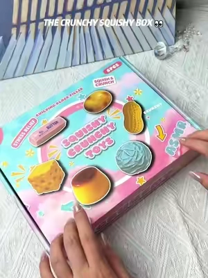 The crunchy squishy box is BACK 👀 Which one are you grabbing first? 🤏 #CrunchySquishy #SquishyTok #SquishyASMR #CrunchyASMR #Satisfying     