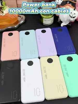 Este power bank ya trae sus propios cables 🔌 #PortableCharger #10000mah #TikTokshopbacktoschool #dealsforyoudays #TikTokShopDealsforYouDays 