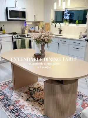 she’s elegant ✨🤎 #diningtable #extendabletable #extendablediningtable #mesaelegante #homedecor 