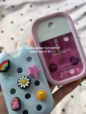 cutest collab ever #touchland #touchlandspraymist #touchlandcrocs #handsanitizerspray 